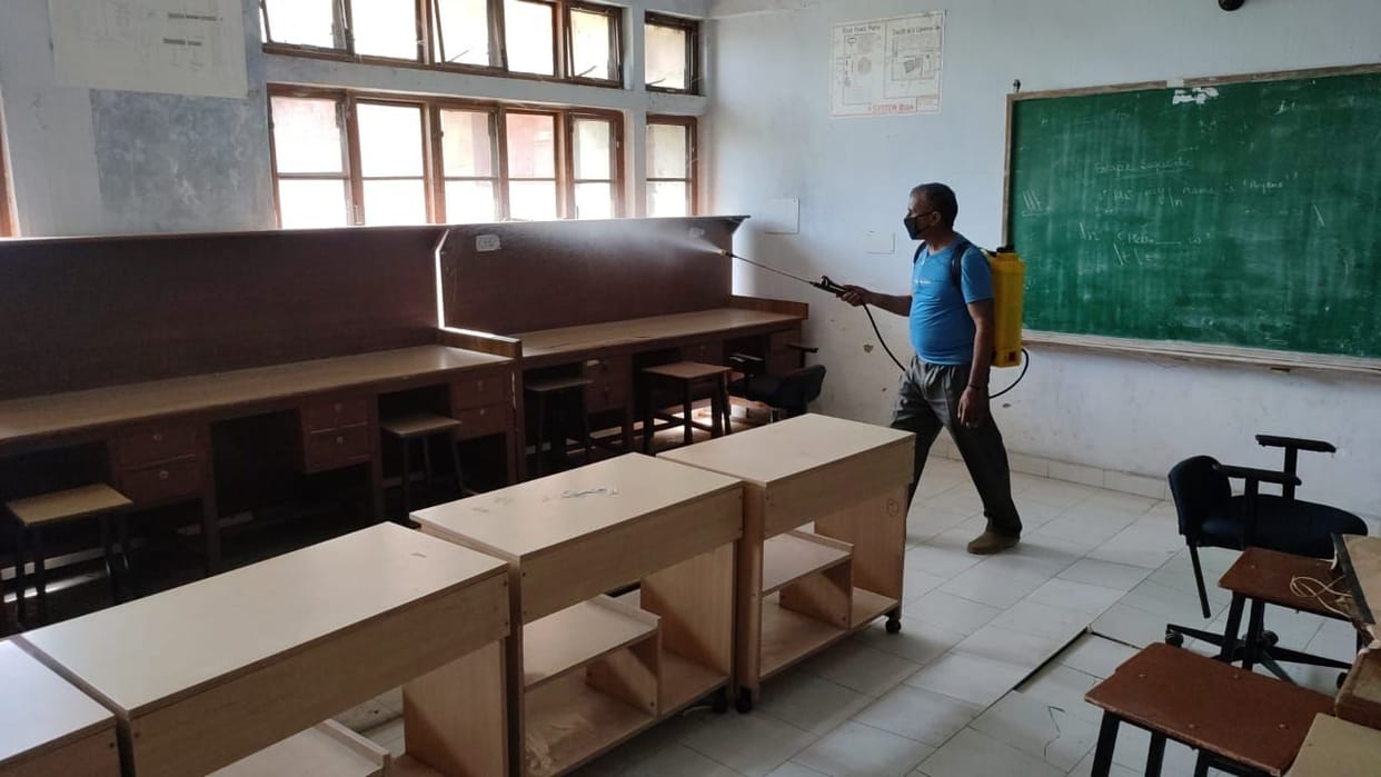 Examination will be held in colleges with 50 percent capacity