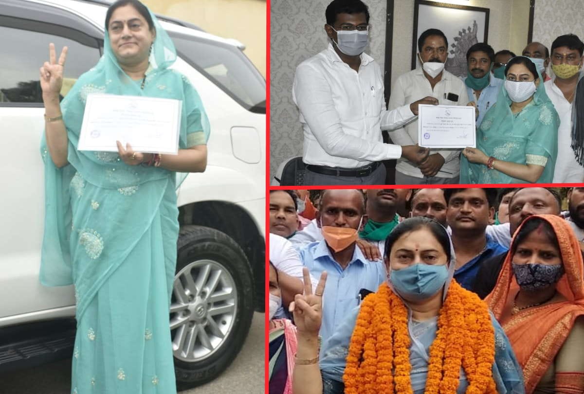 Elected unopposed Sadhna Singh will take oath as zila Panchayat Adhaysh on July 12