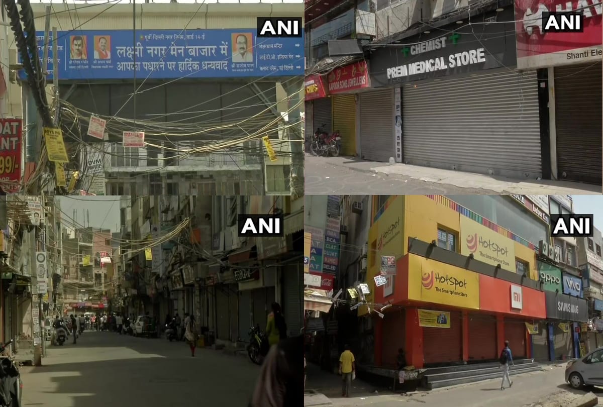 Delhi Laxmi Nagar main market and surrounding markets closed