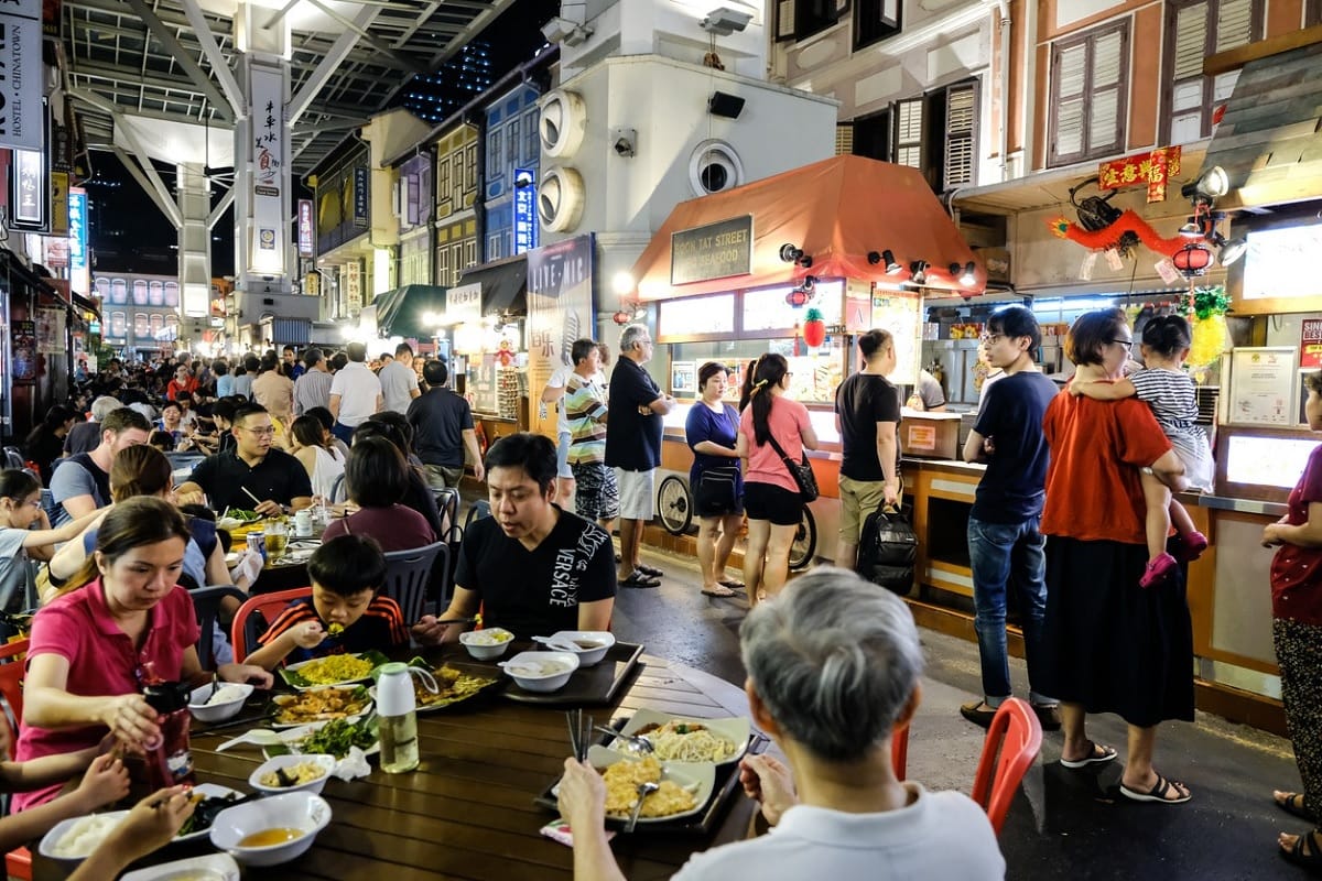 Chinatown street in Singapore