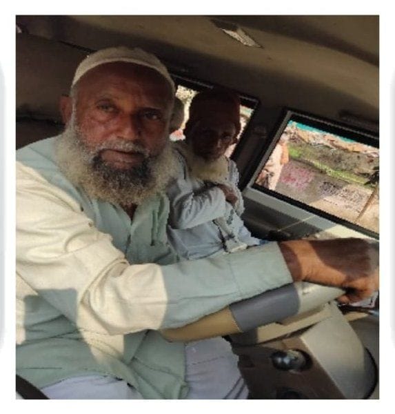 The act of traffic police, Bolero driver's challan in helmet
