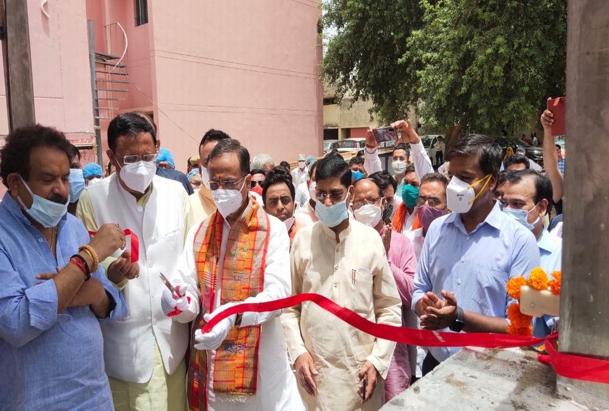 Deputy Cm Dr. Dinesh Sharma Inauguration Oxygen Plant Review Meeting Of Covid-19