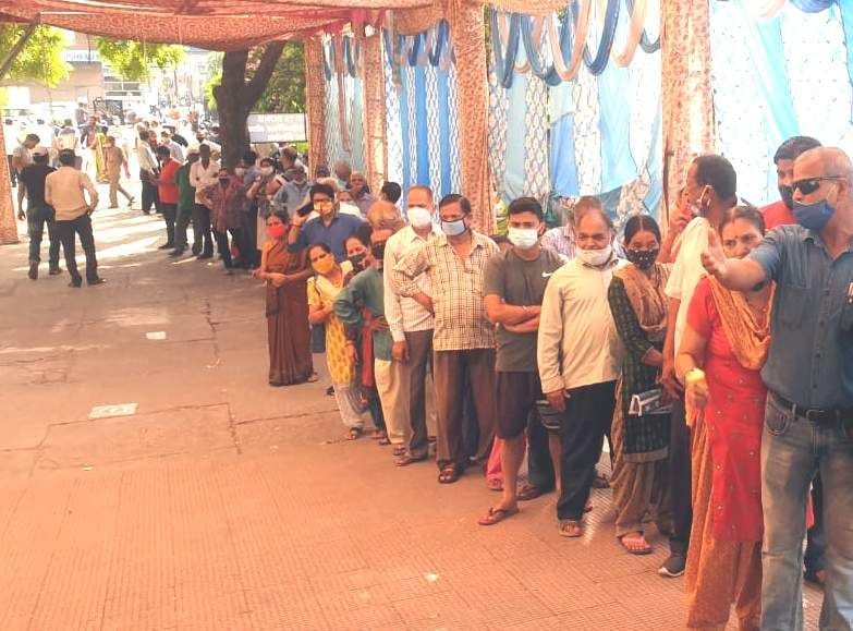 Even after standing in the queue did not get the vaccine