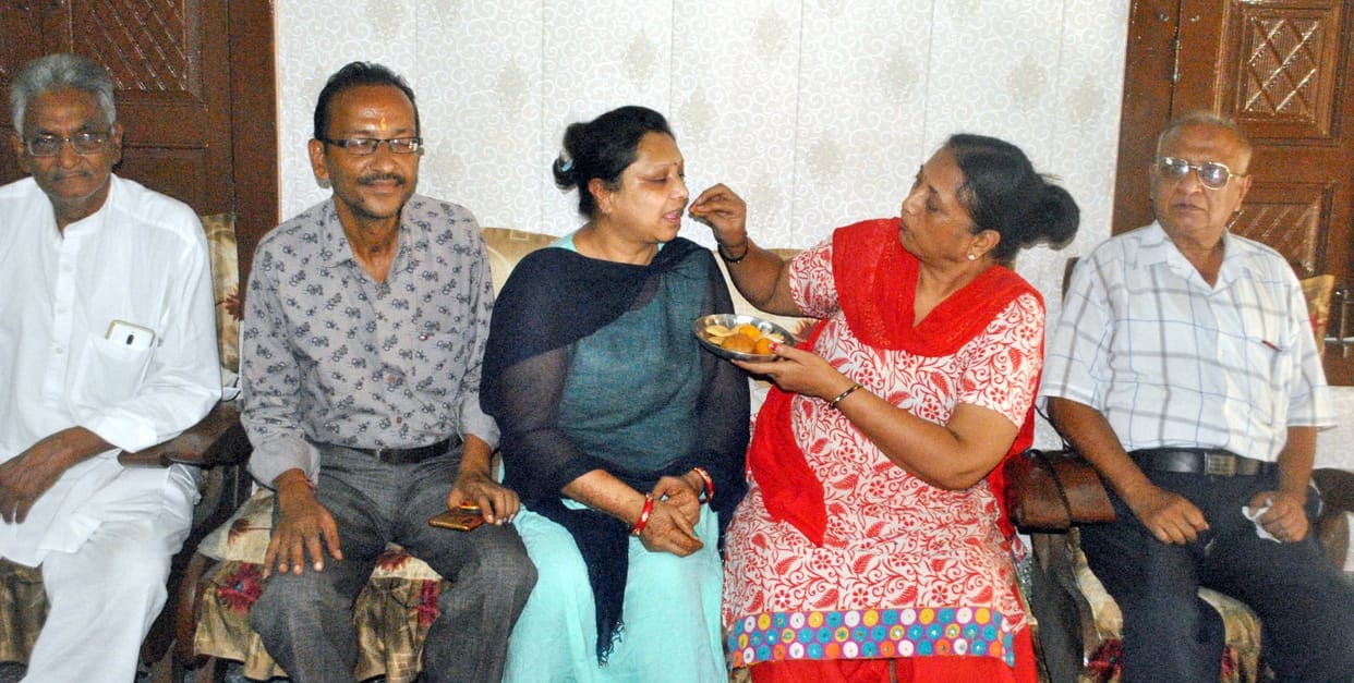 Celebrations in Shamli, the city of Mukul Goyal, who became DGP