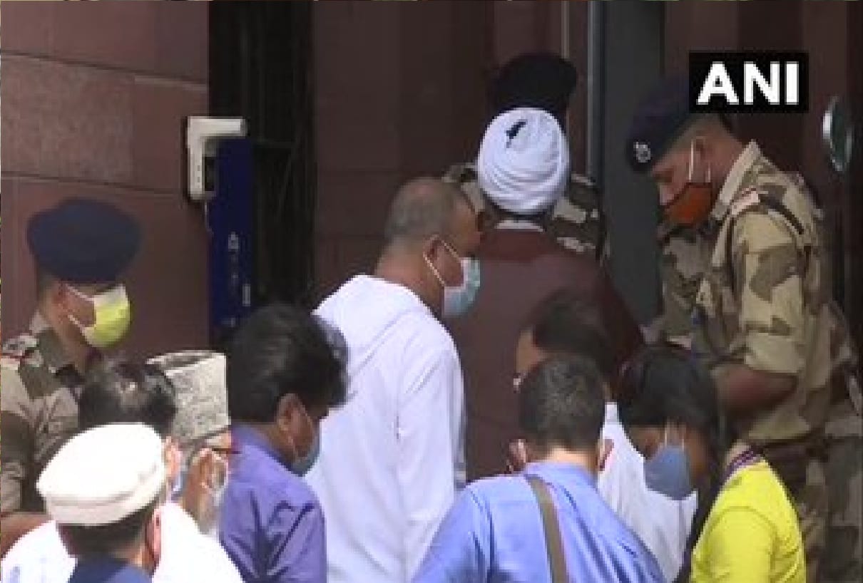 Ladakh leaders delegation arrives at Ministry of Home Affairs delhi
