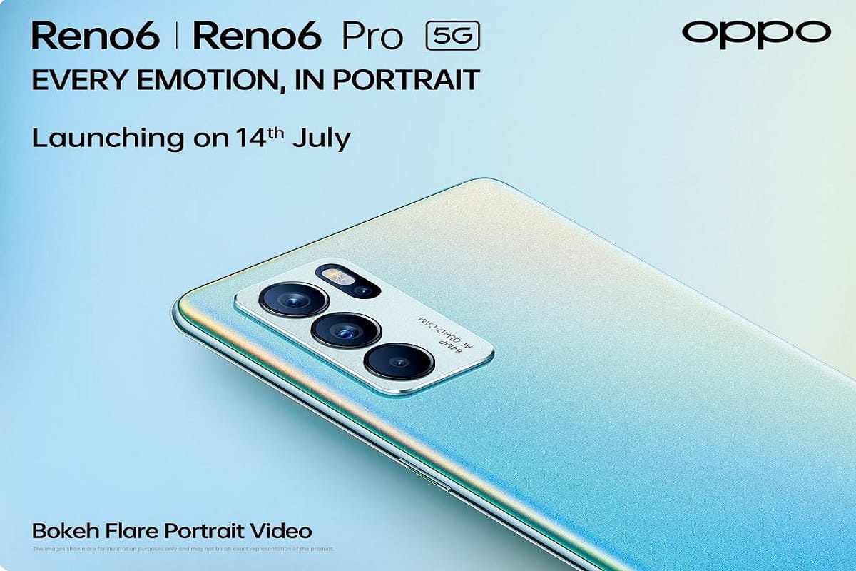 Oppo Reno 6 Pro and Oppo Reno 6 set to launch in India on 14th July 2021