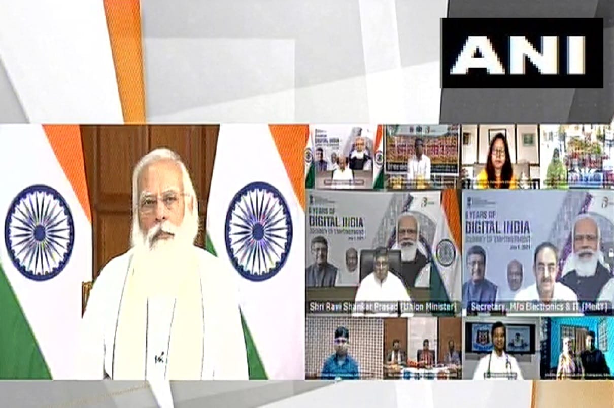 digital india programme sixth anniversary PM modi interact with beneficiaries