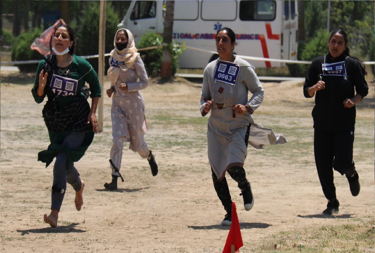 recruitment of lady constables in two women battalions of Jammu and Kashmir Police at RTC ground Humhama in central Kashmir s Budgam district