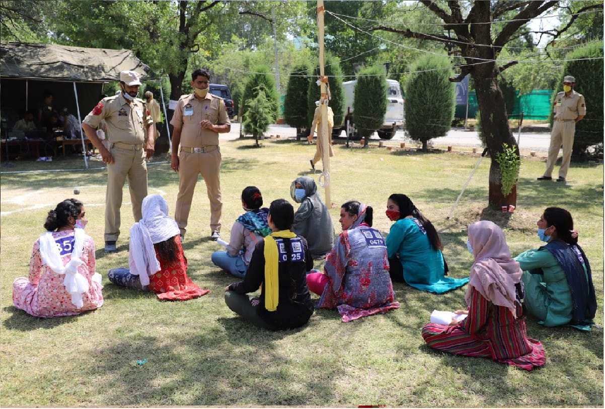recruitment of lady constables in two women battalions of Jammu and Kashmir Police at RTC ground Humhama in central Kashmir s Budgam district