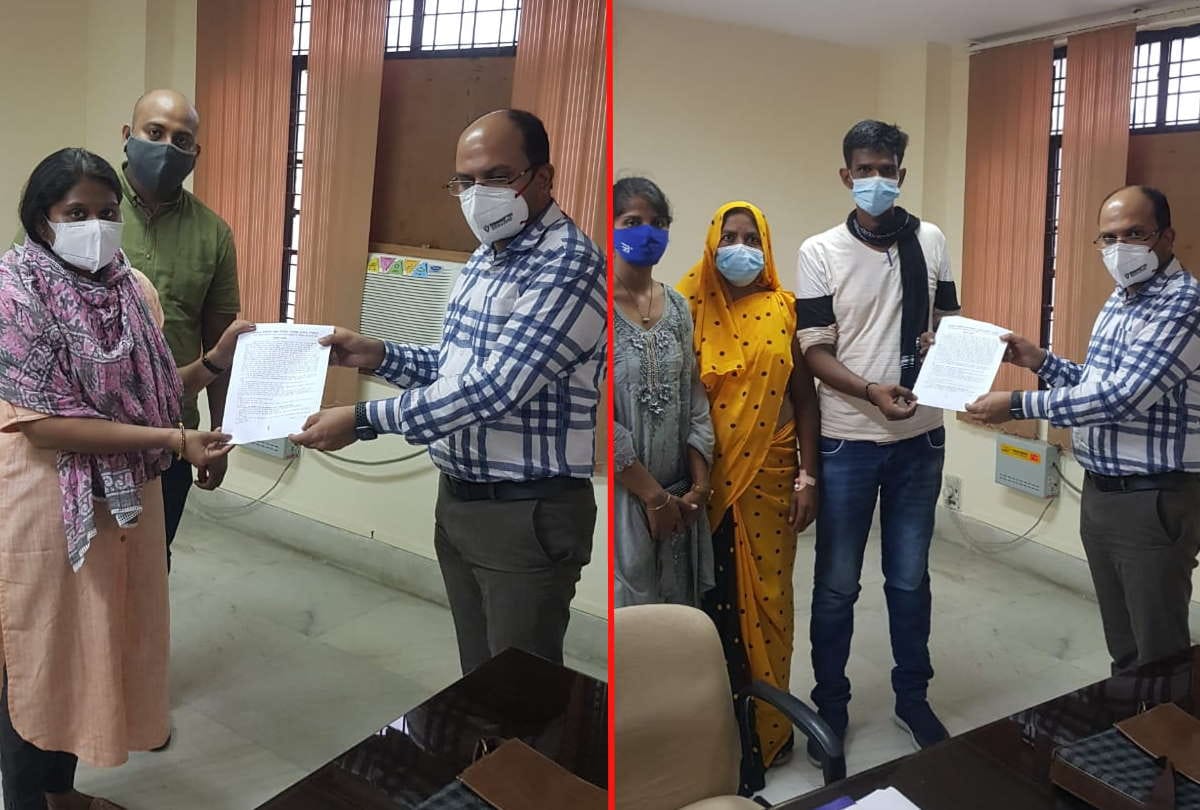Families of who died of corona infection get job in Gorakhpur