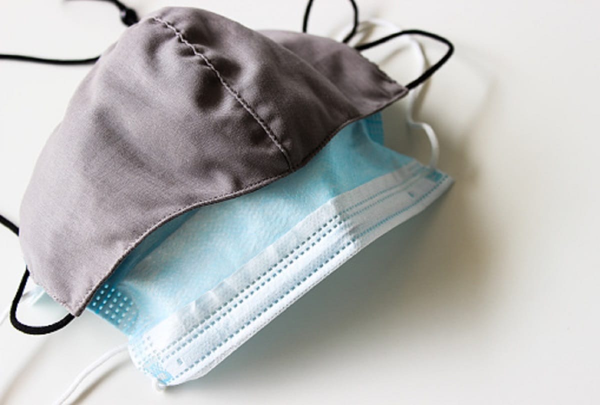 Coronavirus precautions double masking benefits surgical mask reuse process in hindi