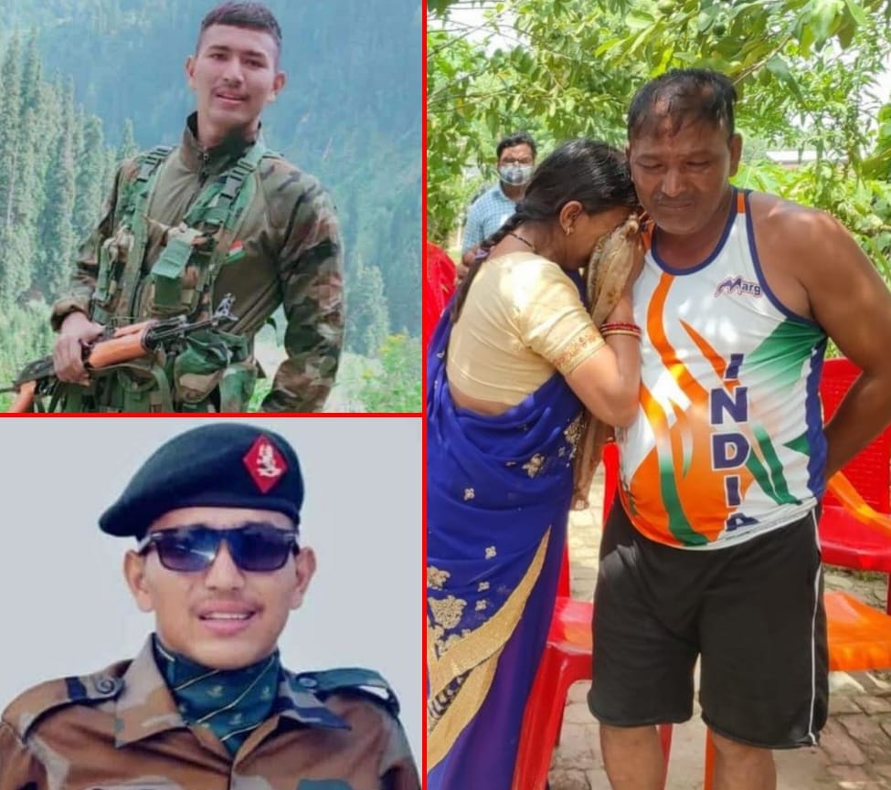 Sikkim army vehicle accident news : martyr himanshu negi dead body reached