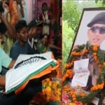 शहीद हिमांशु की अंत्येष्टि