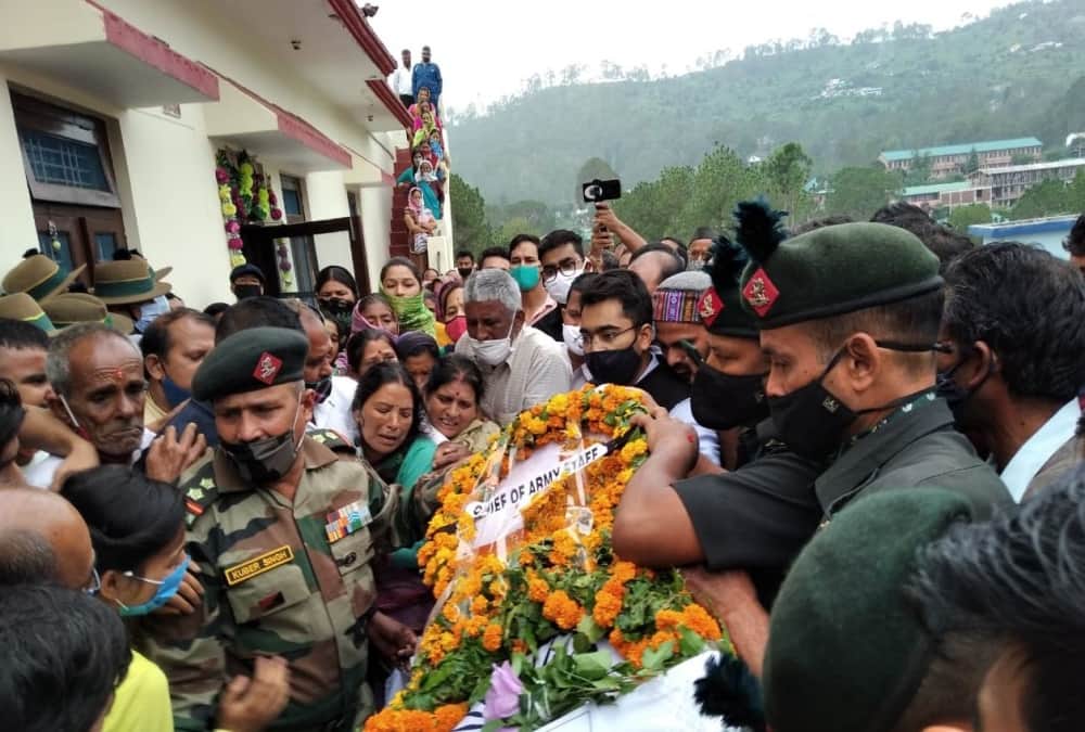 Uttarakhand News: Martyr Brijesh Rautela Funeral Today Emotional Photos