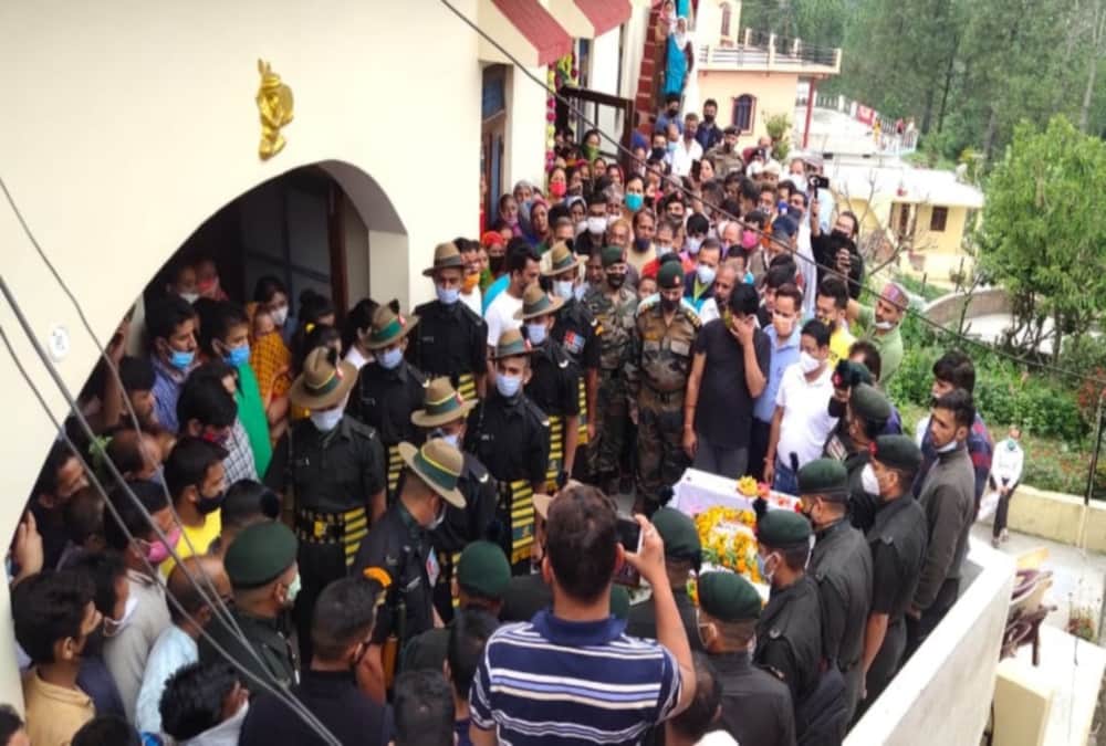 Uttarakhand News: Martyr Brijesh Rautela Funeral Today Emotional Photos