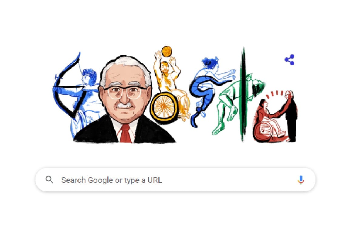 Ludwig Guttmann Google Doodle Goolge made Doodle to give honor founder of paralymipic games sir ludiwng guttmann