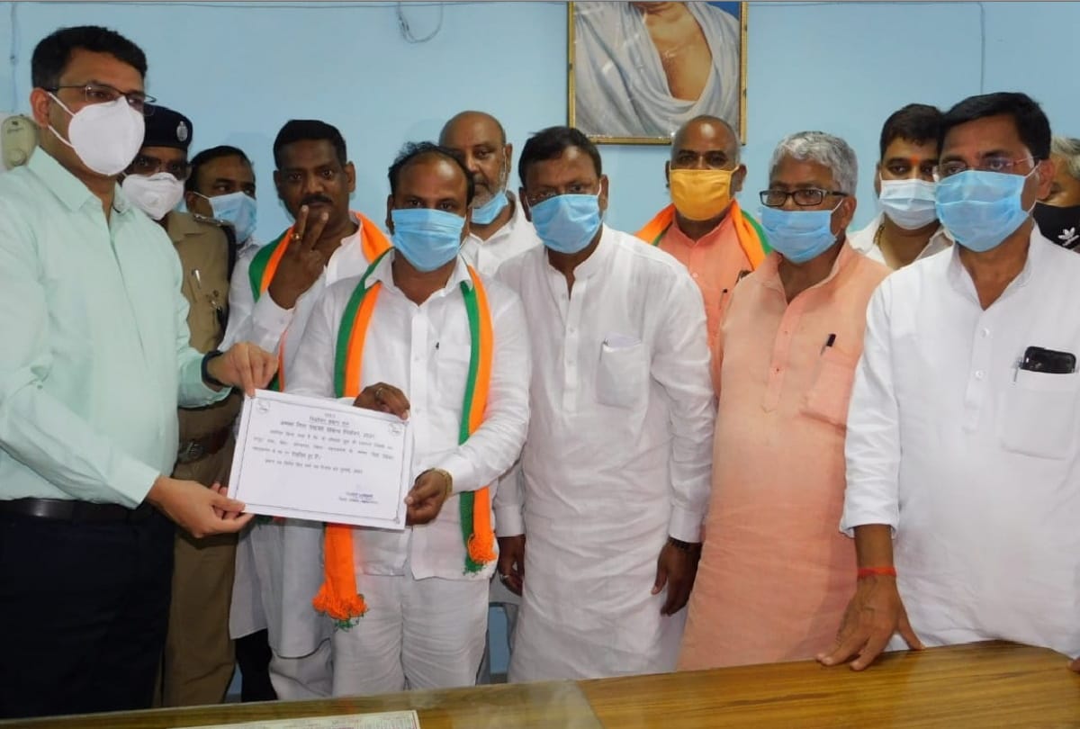 Maharajganj Zila Panchayat Adhyaksh Election 2021 Ravikant Patel win of BJP