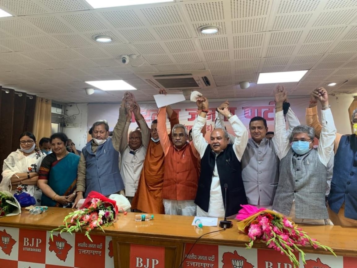 uttarakhand new cm : Pushkar Singh Dhami Elected New CM of Uttarakhand Today In BJP Legislature Party Meeting