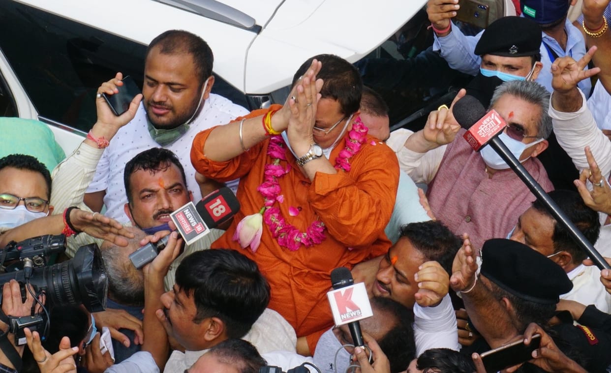 New CM of Uttarakhand : Pushkar Singh Dhami press conference, told about his plans for state