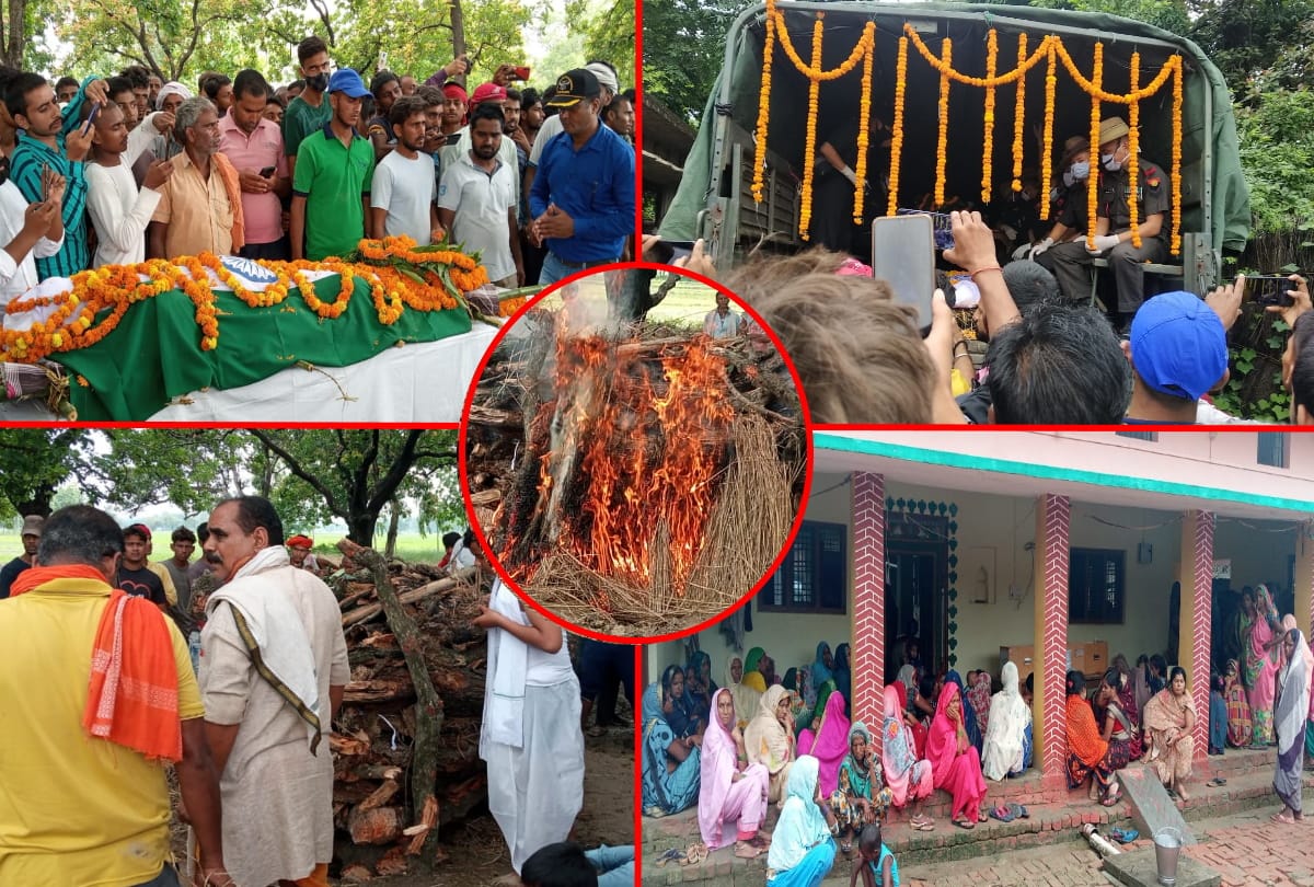 dead body of an army soldier arrived in village at sant kabir nagar