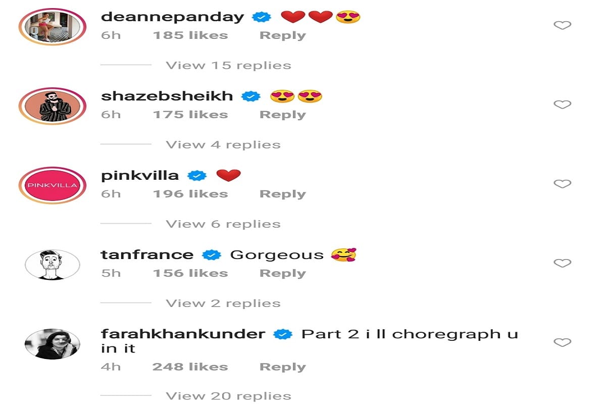 ananya panday  in beach look farah commented to choreogrph her in kaho na pyaar hai part 2