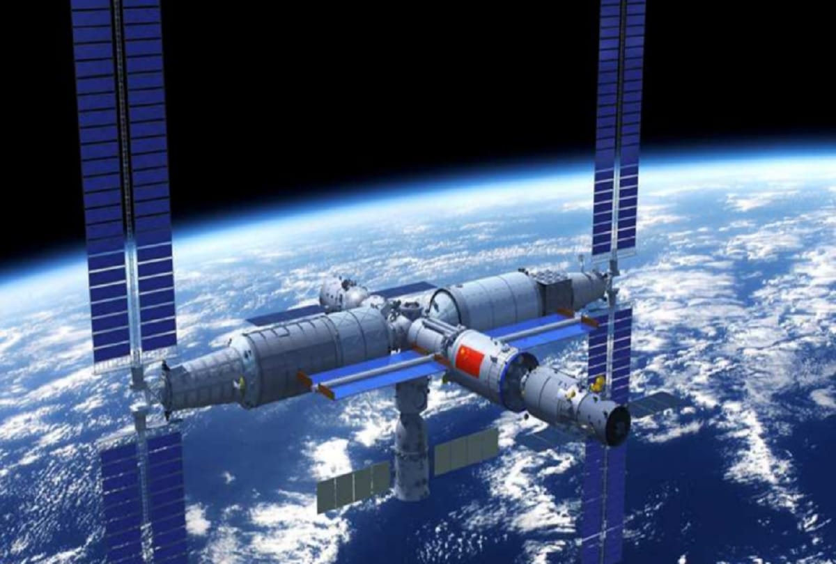 Two astronauts China Liu Boming and Tang Hongbo make first spacewalk at new space station