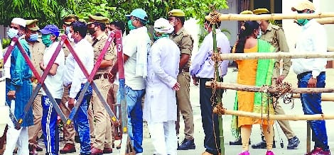 Cantonment was seen in the Collectorate, no movement zone created within a radius of 100 meters