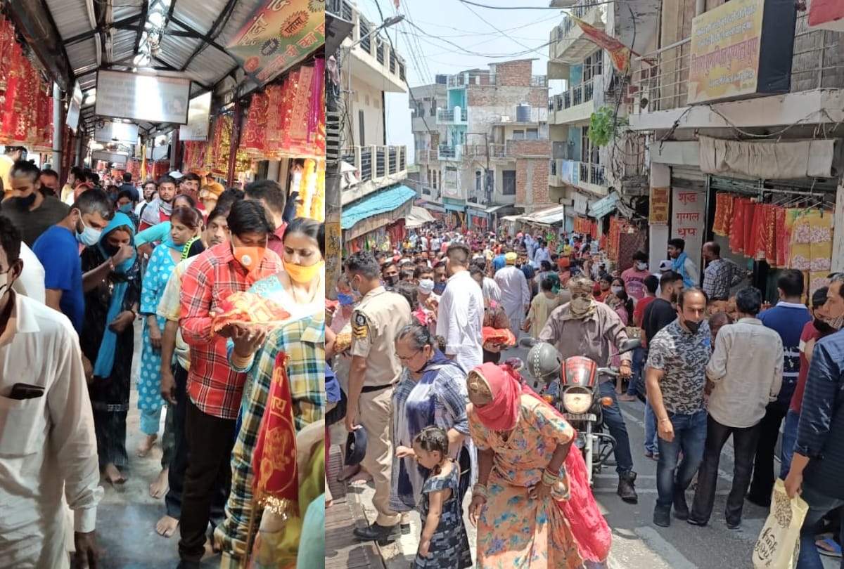himachal una news: fifteen thousand devotees pays obeisance at chintpurni temple himachal pradesh