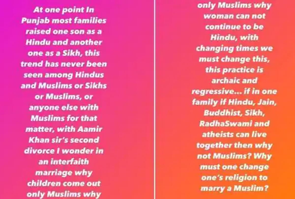 Kangana Ranaut Talks About Interfaith Marriages While Reacting To Aamir Khan-Kiran Rao’s Divorce