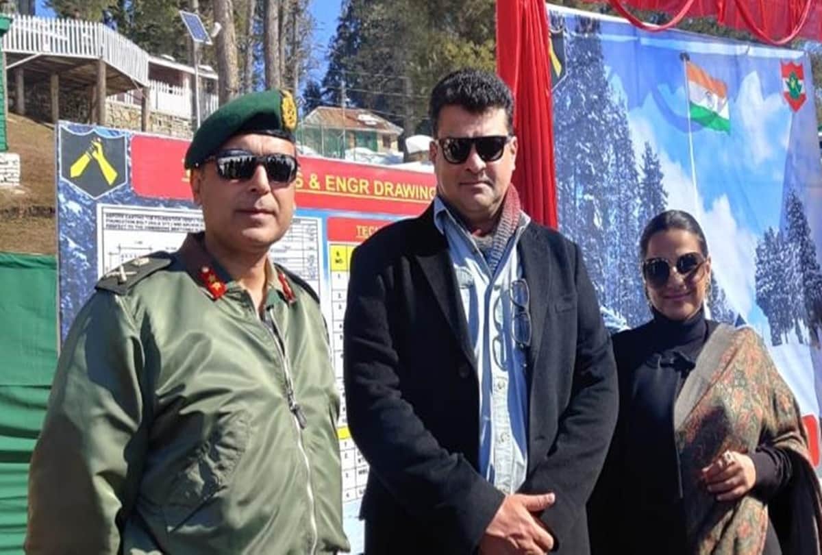 Indian army honoured Vidya Balan by giving firing range her name in gulmarg