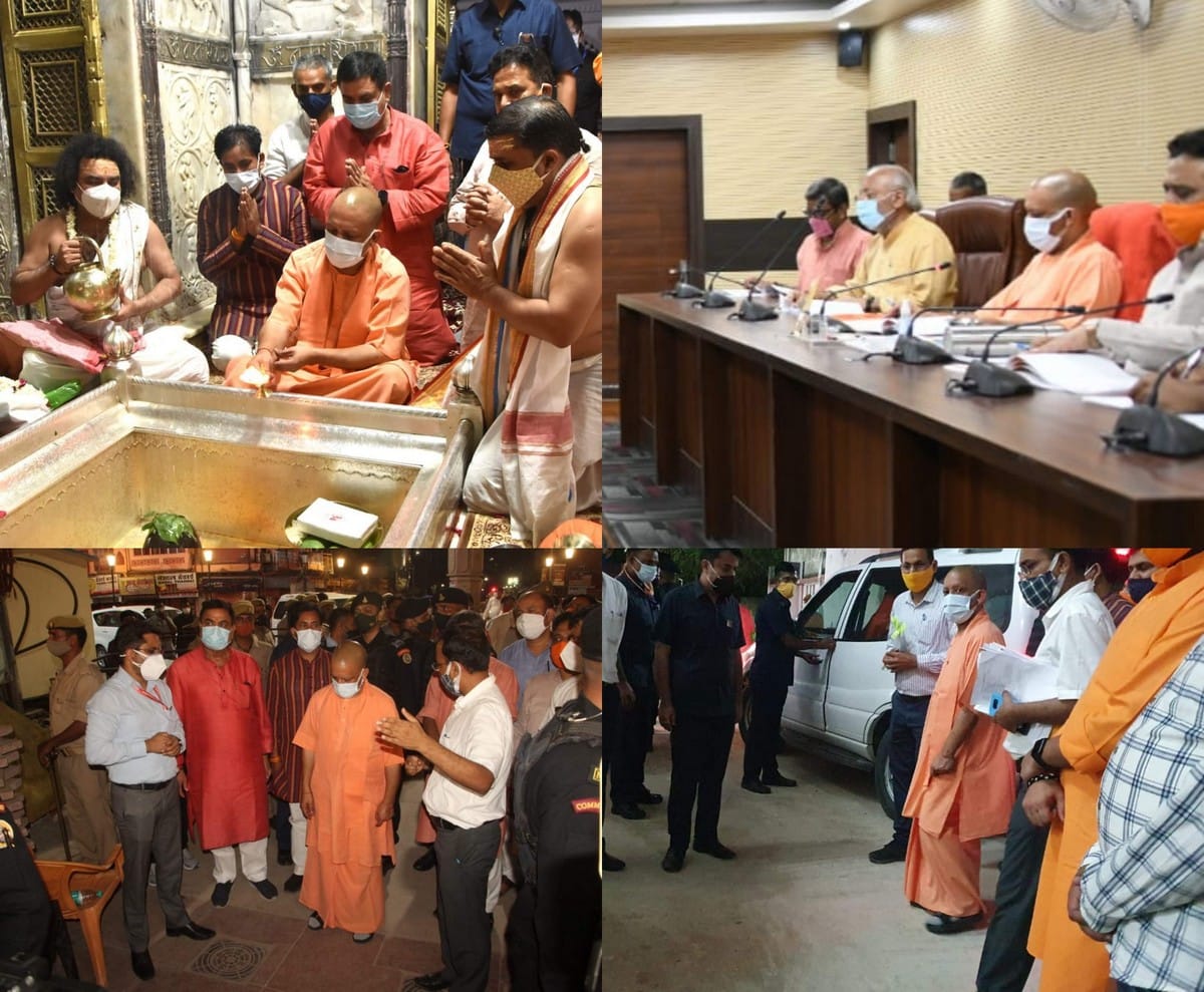 up cm yogi adityanath varanasi visit today: cm yogi inspect developments works Before PM narendra Modi visit