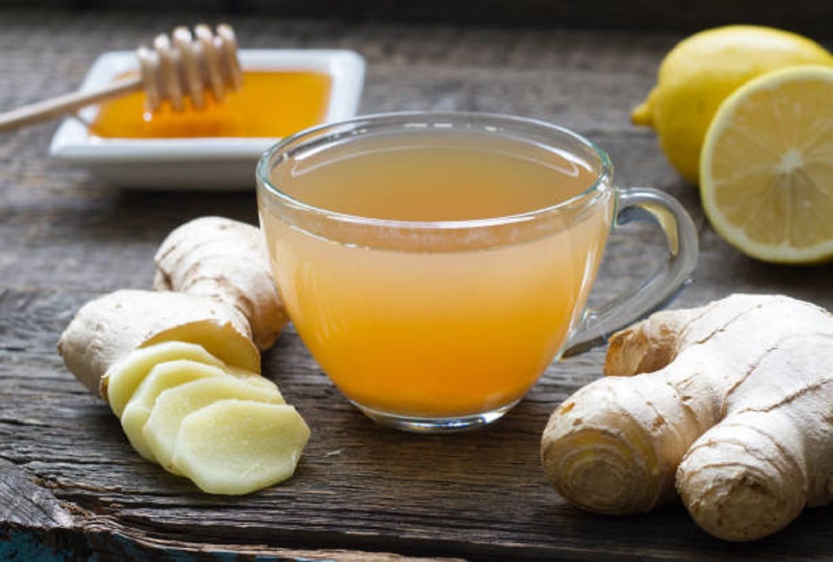 lemon ginger tea before bed, it helps in better sleep and good digestive system