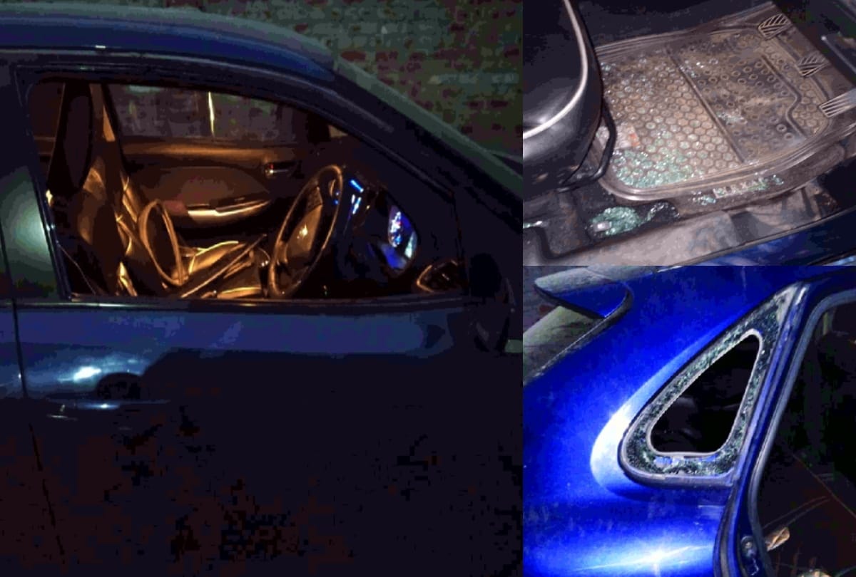 Greater Noida teacher quarrels with wife then lock one year old toddler in car baby got out by breaking window glass after 25 minutes