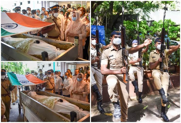 Veteran Actor Dilip Kumar last rites performed with full state honours