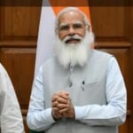 Bhanu Pratap Verma with Prime Minister Narendra Modi
