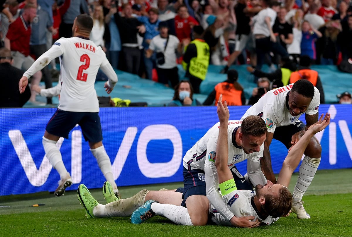 UEFA EURO 2020 England beat Denmark 2-1 in the semi final