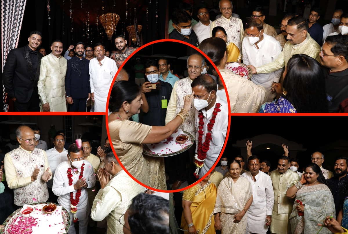 Union Minister Pankaj Chaudhary happiness in house celebration from family