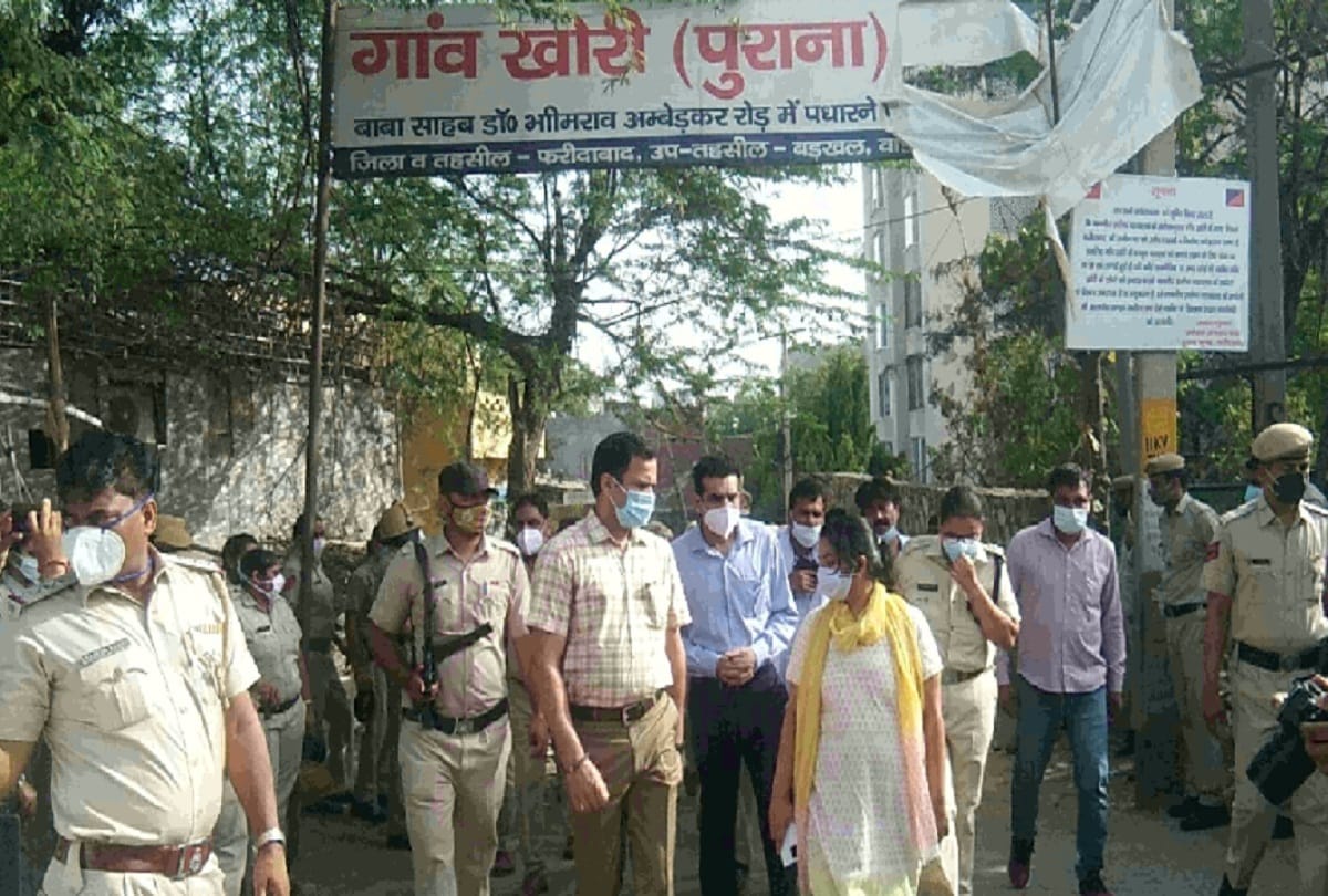 demolition of houses started in khori village faridabad