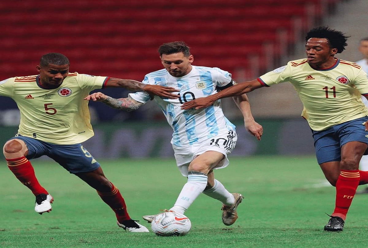 Copa America 2020 Argentina captain Lionel Messi plays with bleeding ankle against colombia during semifinal match