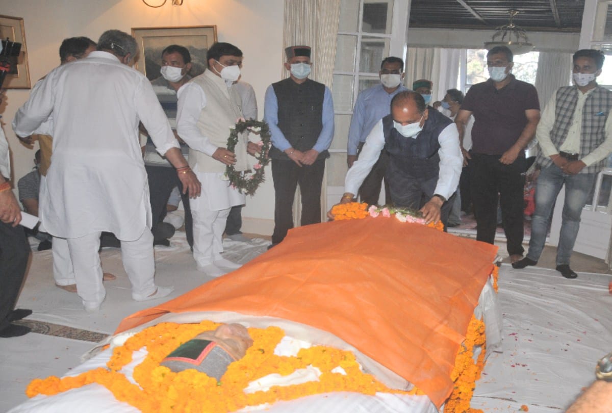 cm jairam thakur statement over demise of virbhadra singh at shimla