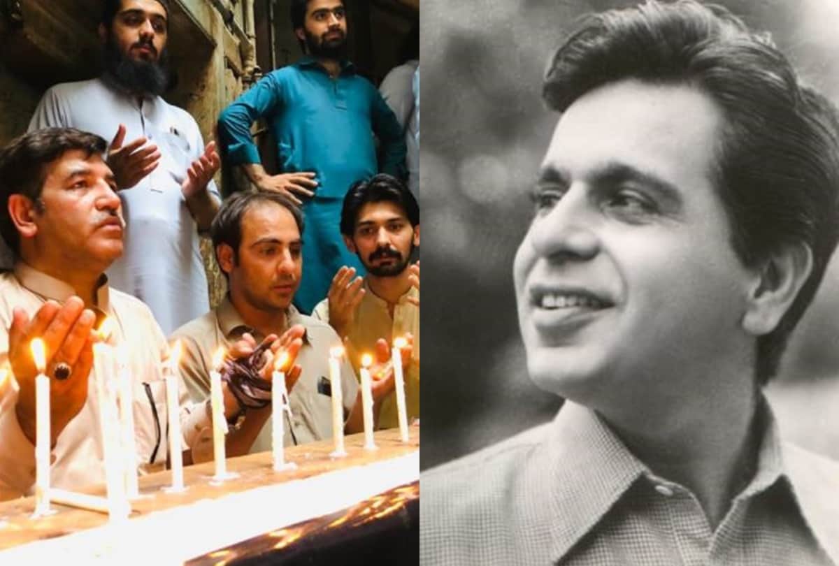 Dilip Kumar death prayers offered to legendry actor outside his ancestral home in peshawar