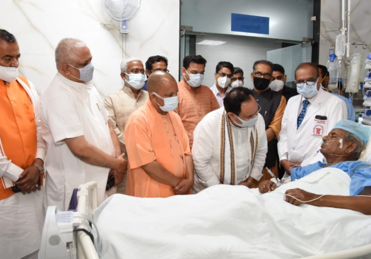 JP Nadda reached Lucknow, took care of Kalyan in PGI
