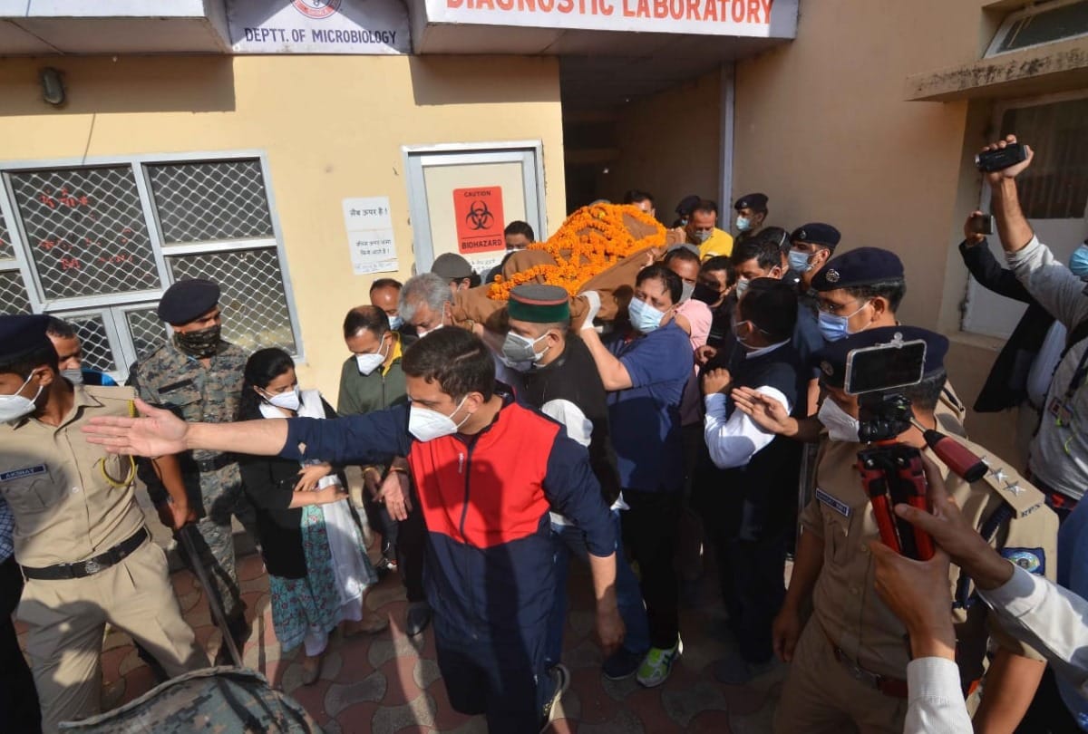 former cm virbhadra singh cremation on 10 July in Rampur