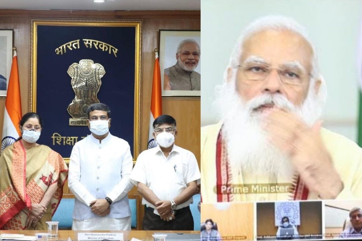 PM Modi interacts with education minister and directors of IITs, IISc