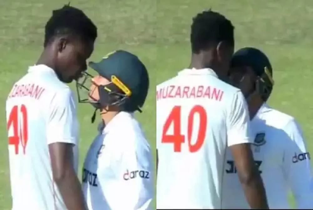 ZIM vs BAN: Muzarabani and Taskin get into each others faces See video