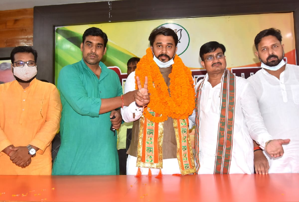 BJYM regional president Purusharth Singh visit gorakhpur