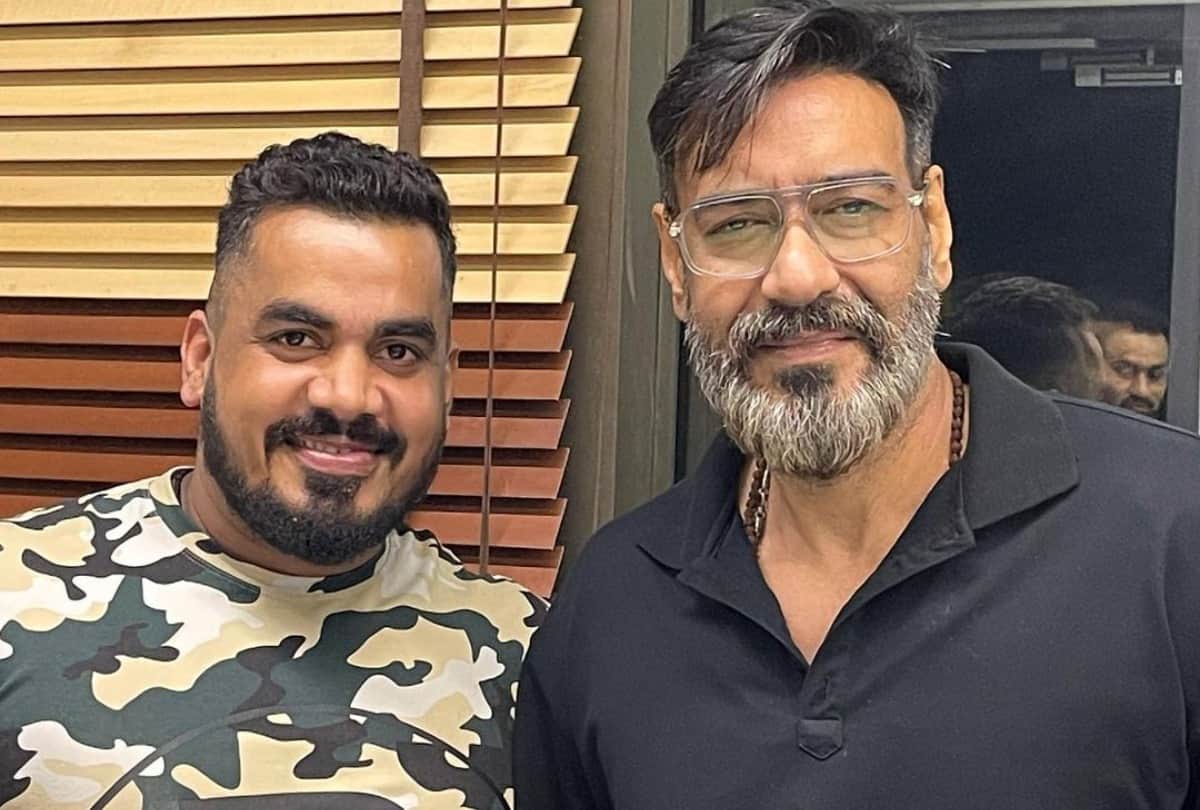 ajay devgn look different in white beard and mustache photo viral on social media