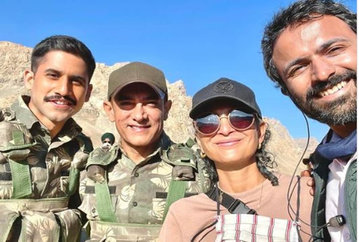 Naga Chaitanya joins Aamir khan and Kiran rao in kargil for lal singh chaddha shooting share photo