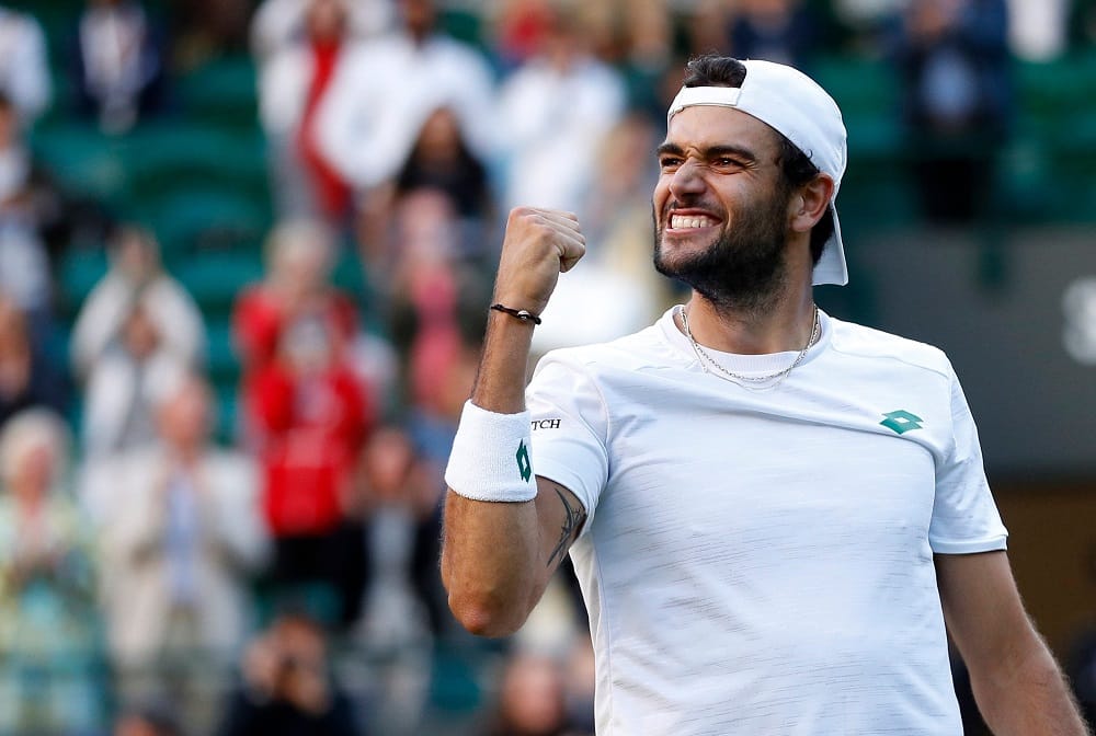 Matteo Berrettini becomes the first Italian player to reach a singles final at Wimbledon