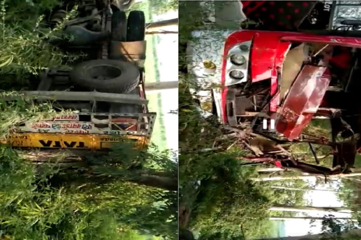 UP News: Many people has injured in bus and truck accident in Bijnor